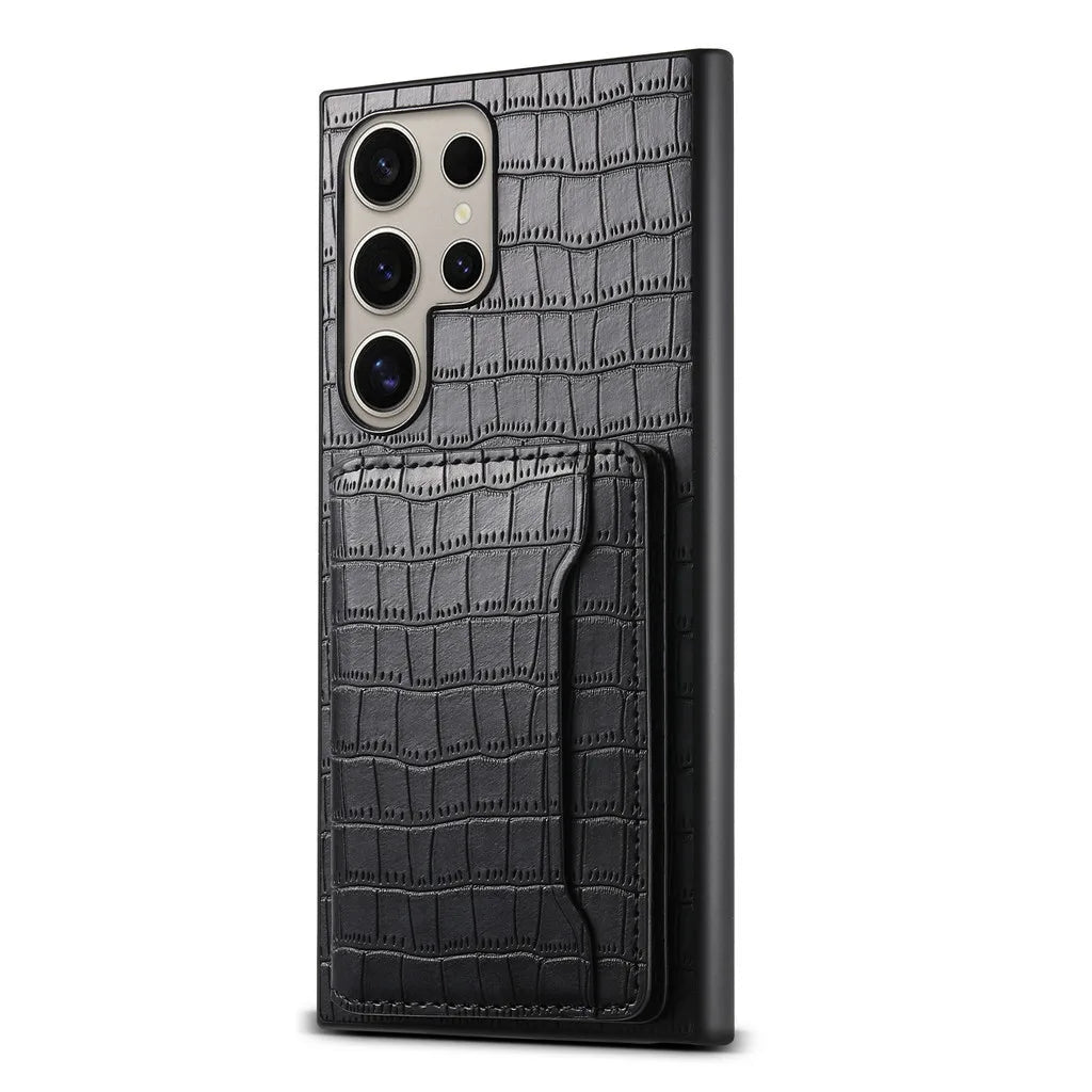 Case Samsung Couro Carteira com Suporte Dobrável - Minimal Cases