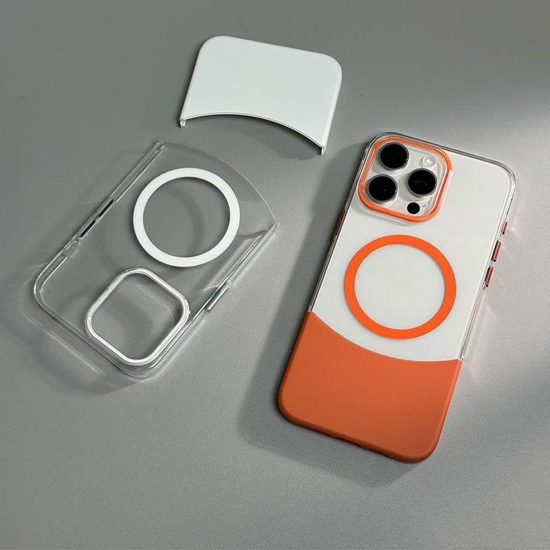 Case iPhone Nano Dual com carregamento MagSafe e design Minimalista