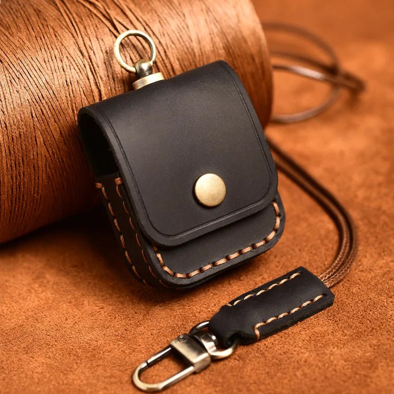 Capa AirPods Couro Genuíno com Cordão - Minimal Cases