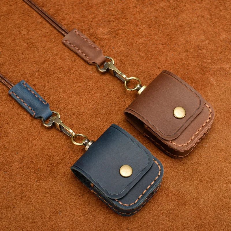 Capa AirPods Couro Genuíno com Cordão - Minimal Cases