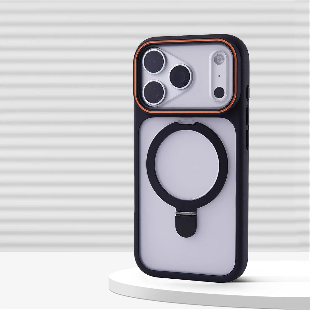 Case iPhone Premium Fosca com Suporte Retrátil - Minimal Cases