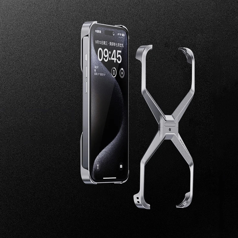 Case X IPhone Metal Minimalista Reforçada