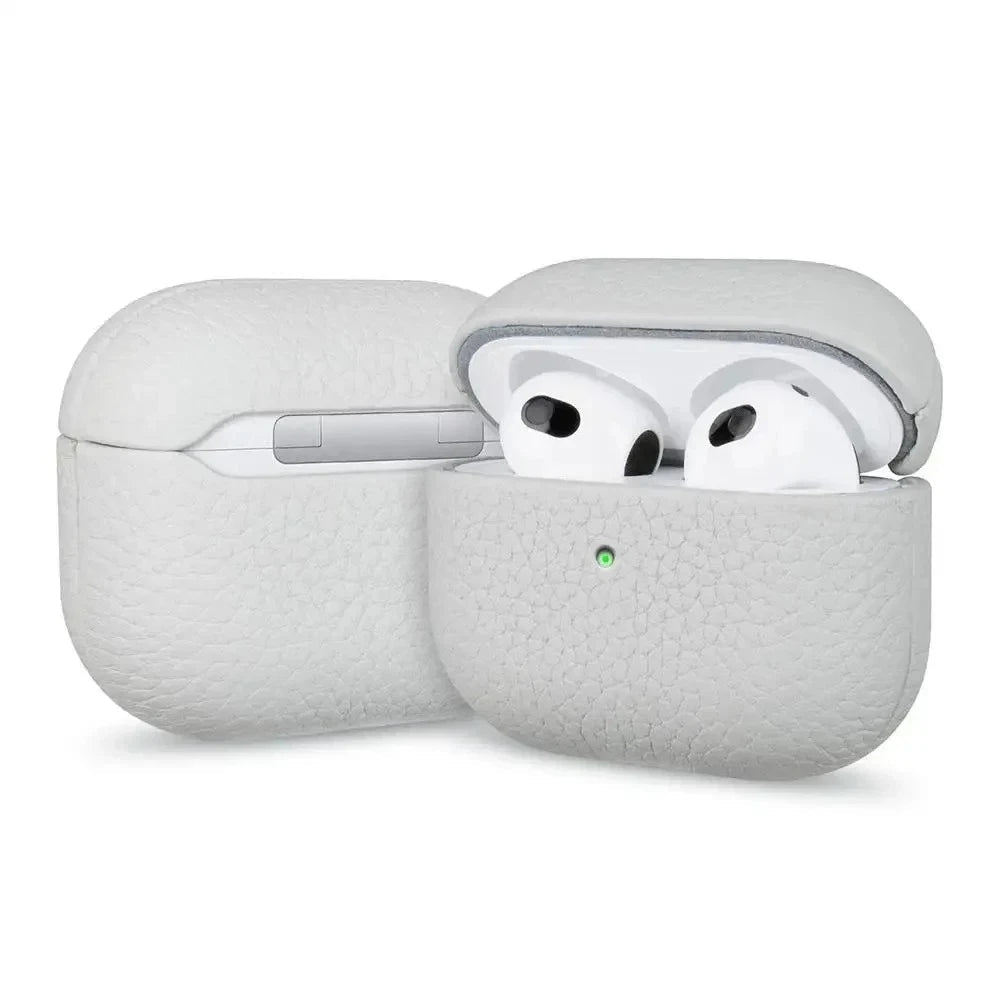 Capa AirPods Couro Genuíno Textura Retro - Minimal Cases