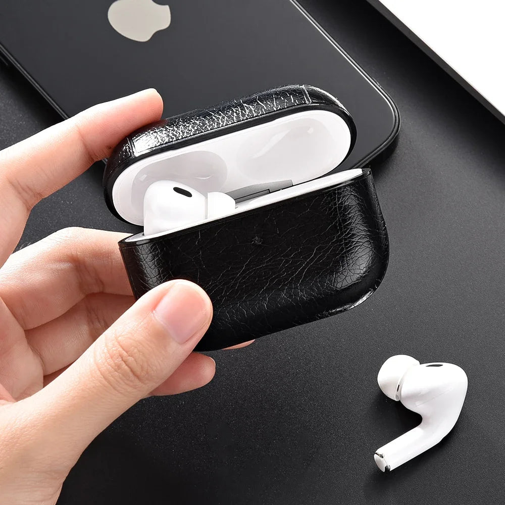 Capa AirPods Couro Legítimo Executivo - Minimal Cases