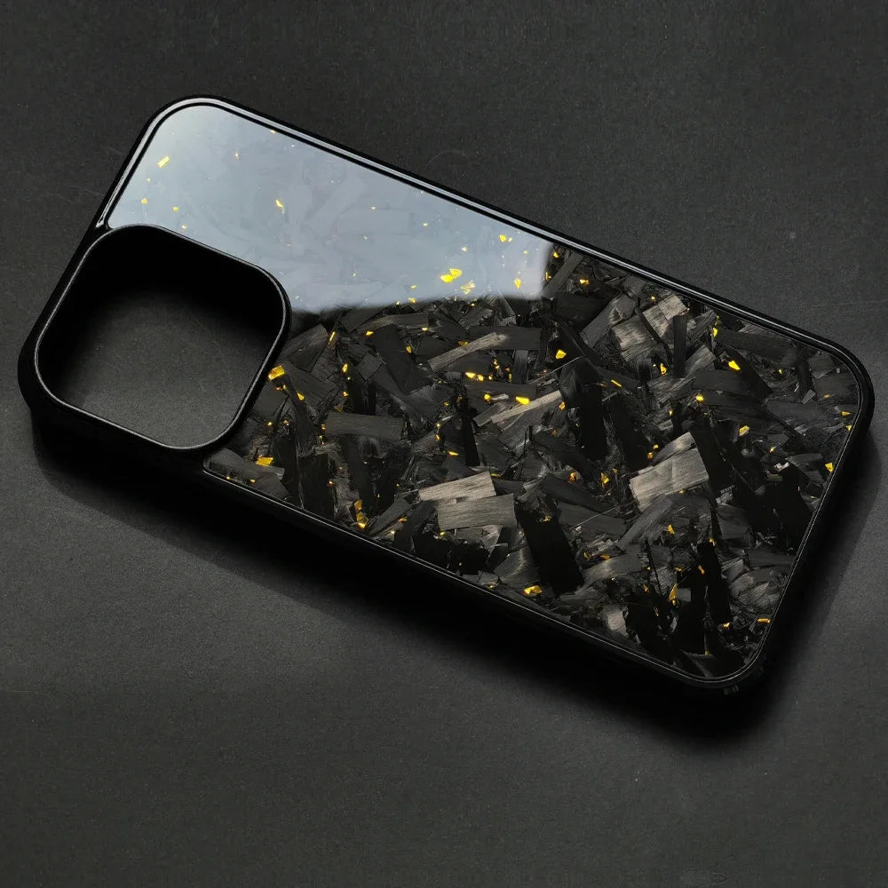 Case iPhone em Fibra de Carbono Legítimo Anti Impacto