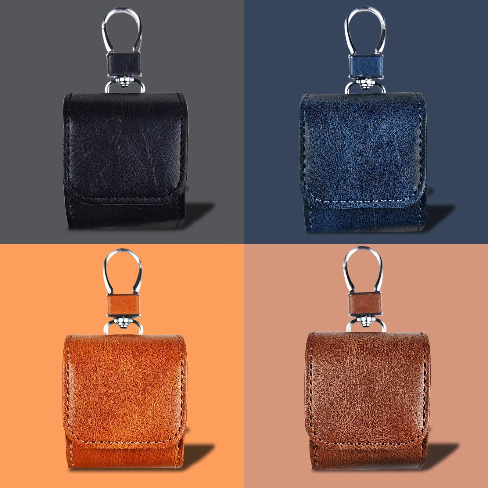 Capa AirPods Couro com Fivela Metálica - Minimal Cases