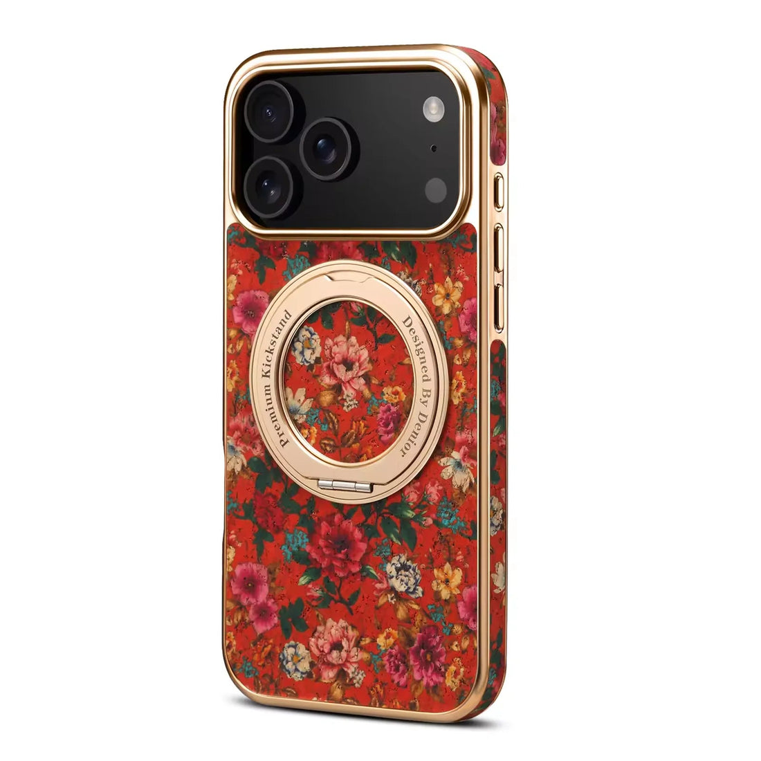 Case iPhone Tecido Floral com MagSage Giratório - Minimal Cases