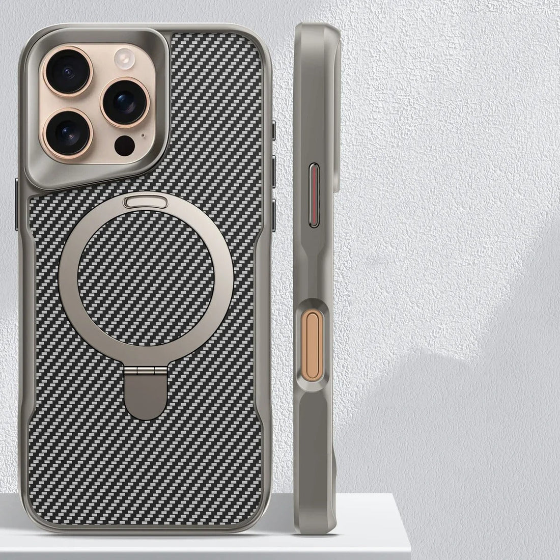 Case iPhone Anti - Impacto Carbono com Carregamento MagSafe - Minimal Cases