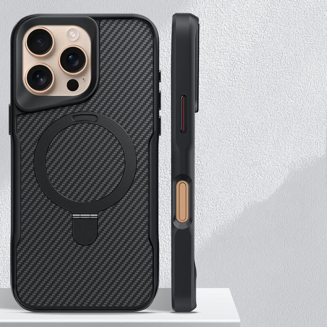 Case iPhone Anti - Impacto Carbono com Carregamento MagSafe - Minimal Cases
