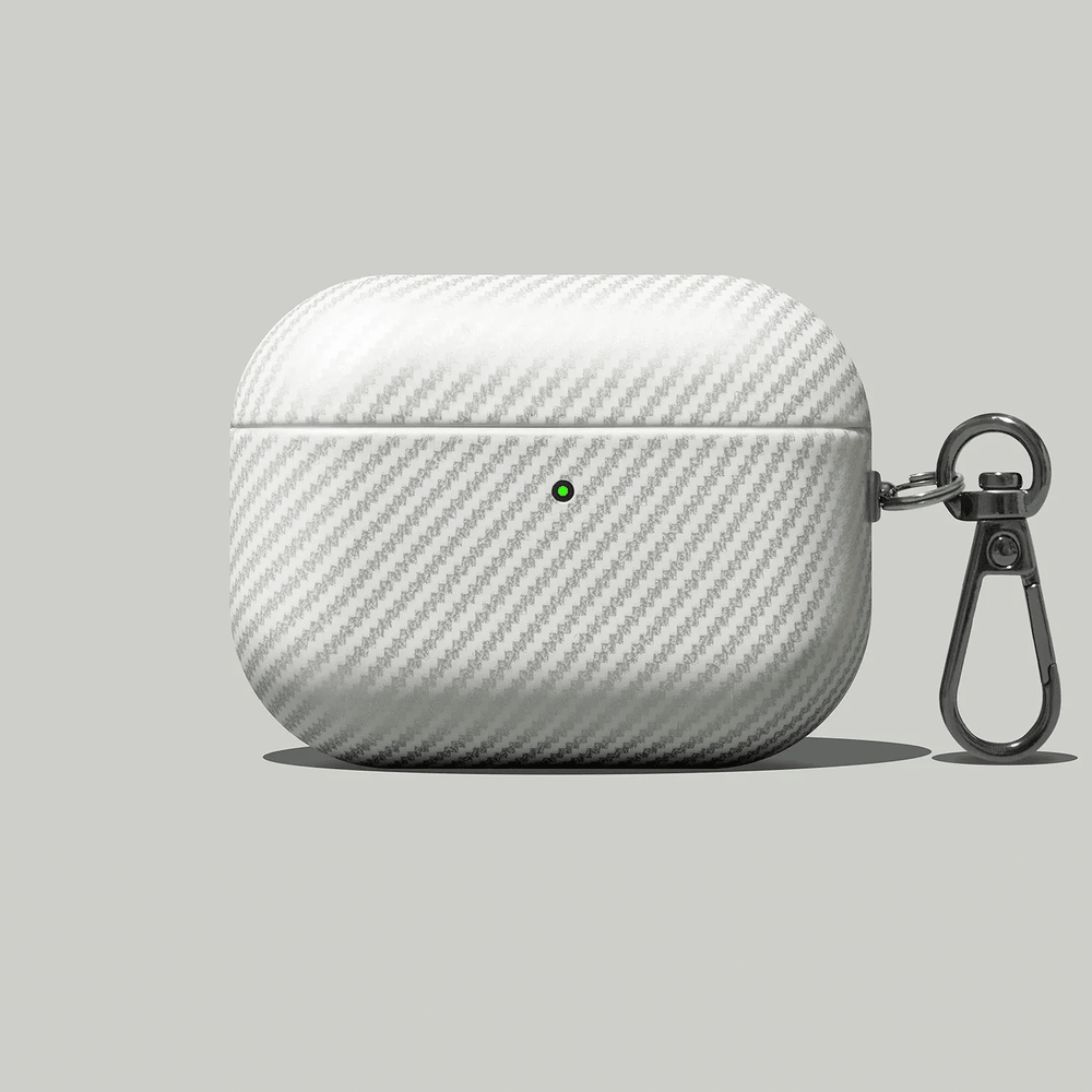 Capa AirPods Couro com Textura Fibra de Carbono - Minimal Cases