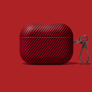 Capa AirPods Couro com Textura Fibra de Carbono - Minimal Cases