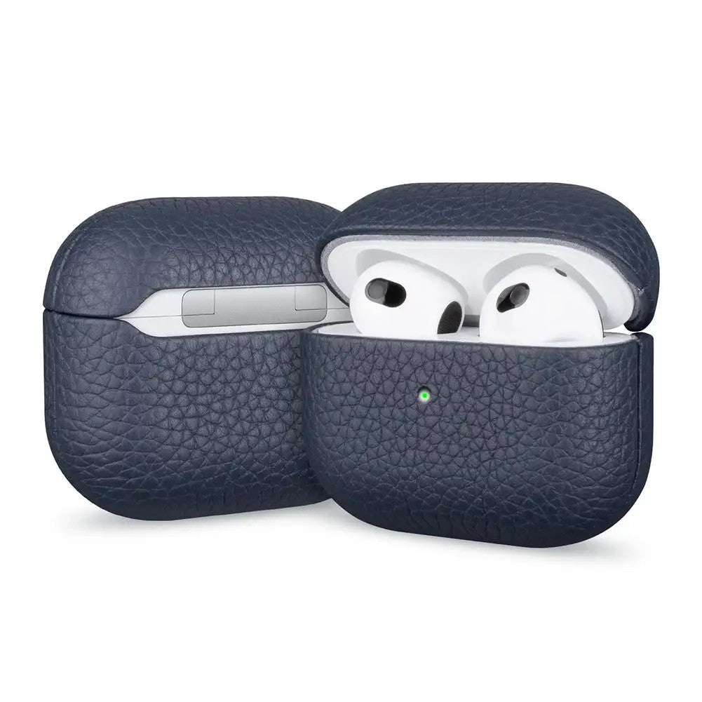 Capa AirPods Couro Genuíno Textura Retro - Minimal Cases