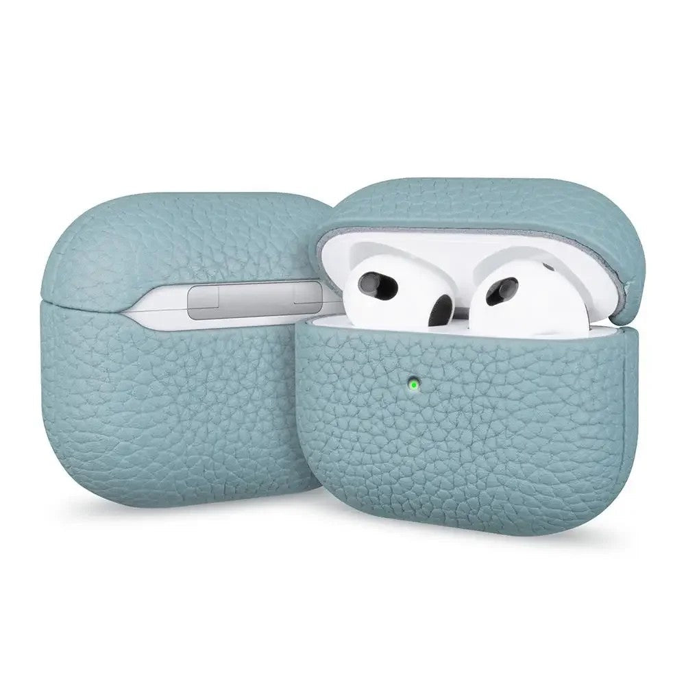 Capa AirPods Couro Genuíno Textura Retro - Minimal Cases